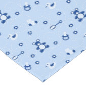 男の赤ちゃんのキルトパターン ショートテーブルランナー (コーナー)