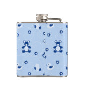 男の赤ちゃんのキルトパターン フラスク (裏面)