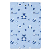 男の赤ちゃんのキルトパターン ミニクリップボード (裏面)