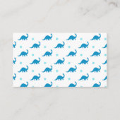 男の赤ちゃんのシャワーのおむつのラッフルカード エンクロージャーカード (裏面)