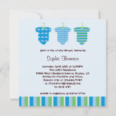 男の赤ちゃんのシャワーの招待状 招待状 (正面)