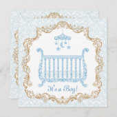 男の赤ちゃんのシャワーの招待状 招待状 (正面/裏面)