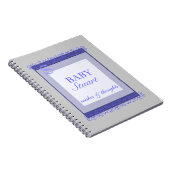 男の赤ちゃんのシャワーの来客名簿 ノートブック (右側)