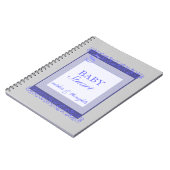 男の赤ちゃんのシャワーの来客名簿 ノートブック (左側)