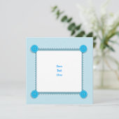 男の赤ちゃんのシャワーの発表のブランク 招待状 (スタンド正面)