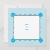 男の赤ちゃんのシャワーの発表のブランク 招待状 (正面)