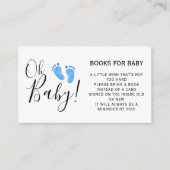 男の赤ちゃんのシャワーエンクロージャカード用の本 エンクロージャーカード (正面)