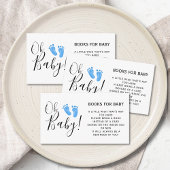 男の赤ちゃんのシャワーエンクロージャカード用の本 エンクロージャーカード