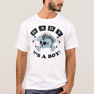 男の赤ちゃんのスカル Tシャツ