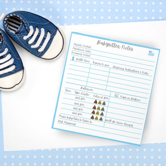 男の赤ちゃんのベビーシッターの注生まれたばかりの記 ノートパッド