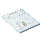 男の赤ちゃんのベビーシッターの注生まれたばかりの記 ノートパッド (アングル)