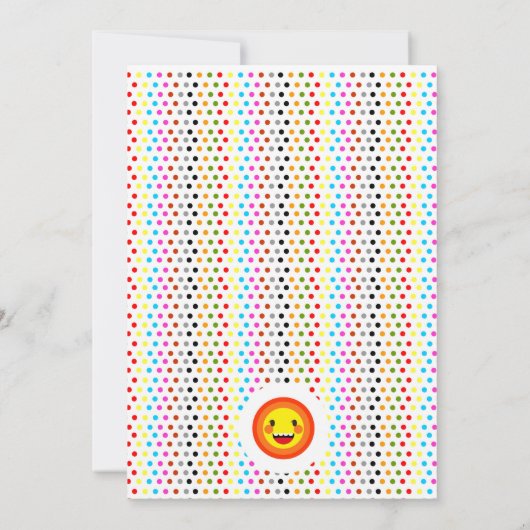 男の赤ちゃんのメリー第2回パーティー 招待状 (裏面)