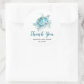 男の赤ちゃんの下で海のシール ラウンドシール (バッグ)