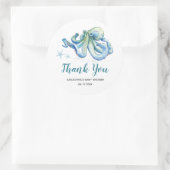 男の赤ちゃんの下で海のシール ラウンドシール (バッグ)