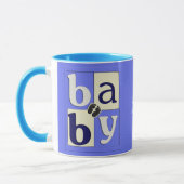 男の赤ちゃんの信号器のマグ マグカップ (左)