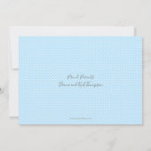 男の赤ちゃんの写真の誕生のお知らせ (裏面)