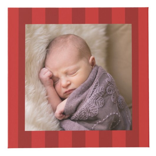 男の赤ちゃんの初めてのクリスマスのパーソナライズな写真 フォトキューブ (右)