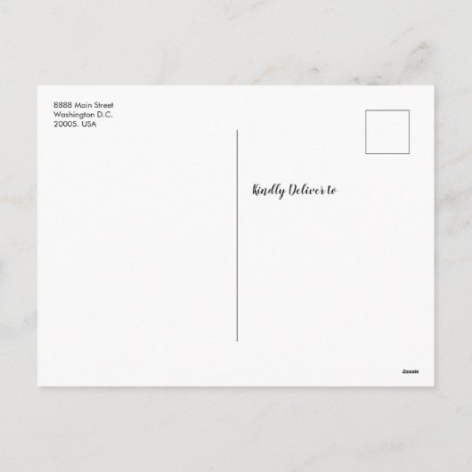 男の赤ちゃんの初めてのクリスマス写真ホリデーツリー シーズンポストカード (裏面)