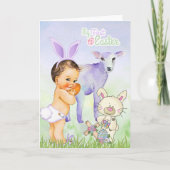 男の赤ちゃんの最初イースターカード シーズンカード (正面)