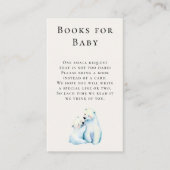 男の赤ちゃんの本ポーラーママベアーキュブベビーシャワー エンクロージャーカード (正面)