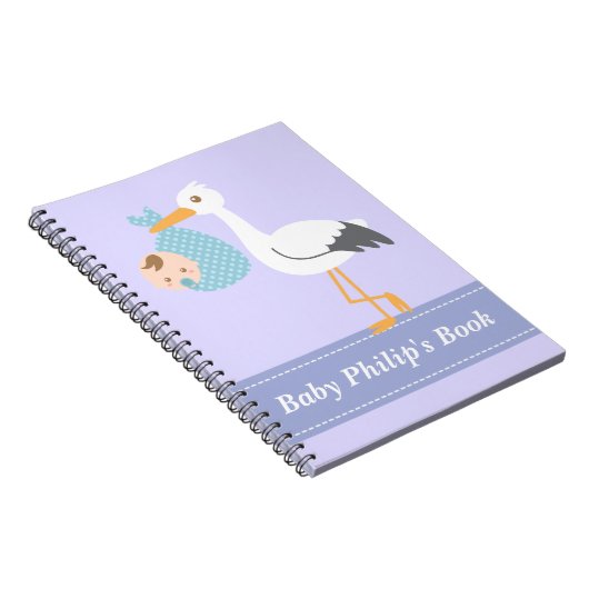 男の赤ちゃんの本-こうのとりは男の赤ちゃんを分娩します ノートブック (右側)