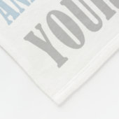 男の赤ちゃんの祈りの言葉 フリースブランケット (角)