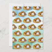 男の赤ちゃんの色と彼のテディベア赤ちゃんシャワー 招待状 (裏面)