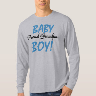 男の赤ちゃんの誇り高い祖父 Tシャツ