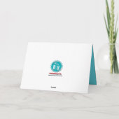 男の赤ちゃんの誕生の写真カード発表 案内状 (裏面)