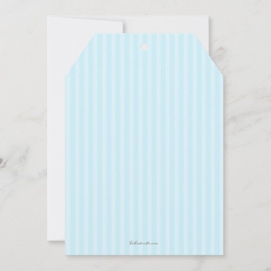 男の赤ちゃんの誕生の発表をもたらすこと 案内状 (裏面)