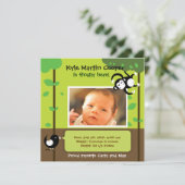 男の赤ちゃんの誕生の発表 案内状 (スタンド正面)