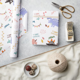 男の赤ちゃんの誕生日 ラッピングペーパー