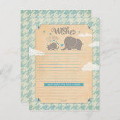 男の赤ちゃんの願い – Elephantアドバイスカード アドバイスカード (正面/裏面)