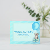 男の赤ちゃんの願い – koala赤ちゃんシャワー葉書 アドバイスカード (スタンド正面)