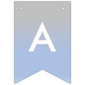 男の赤ちゃんのNagpalのグラデーションで青く、銀製の旗 バンティングフラッグ (第2の旗)