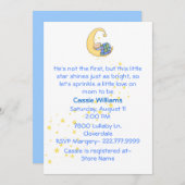 男の赤ちゃんはシャワーの招待状を振りかけます 招待状 (正面/裏面)