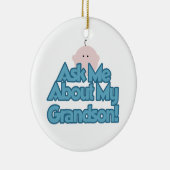 男の赤ちゃんは私の孫のギフトについて尋ねます セラミックオーナメント (右)