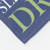 男の赤ちゃんは青を支配します フリースブランケット (角)