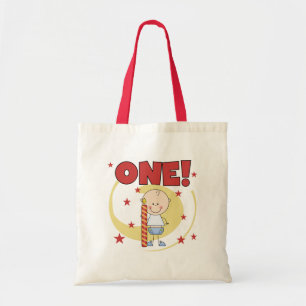 男の赤ちゃんは1歳の誕生日Tシャツとギフト トートバッグ