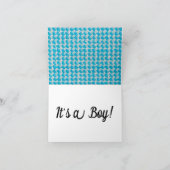 男の赤ちゃんアナウンスのノートカード サンキューカード (内部)