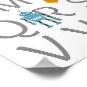 男の赤ちゃんアルファベット ポスター (角)