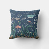 男の赤ちゃんアンダーザシー誕生統計キープサケ クッション (裏面)