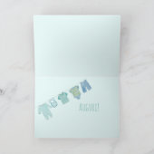 男の赤ちゃんイタリアン祝い カード (内部)