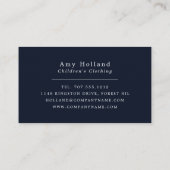 男の赤ちゃんインハット子供服店 名刺 (裏面)