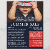 男の赤ちゃんインハット、児童服店 チラシ (正面)