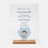 男の赤ちゃんウェルカムサイン アクリルサイン (正面)