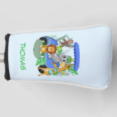 男の赤ちゃんエレファント&モンキーゴルフ ゴルフヘッドカバー (正面)