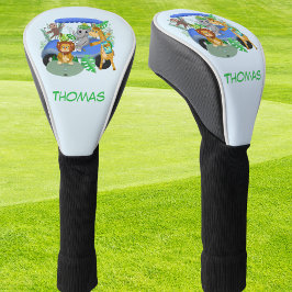 男の赤ちゃんエレファント&モンキーゴルフ ゴルフヘッドカバー