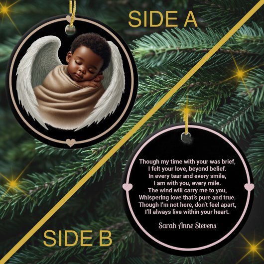 男の赤ちゃんエンジェルメモリアルウィンドチャイムウィンドチャイム セラミックオーナメント