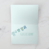 男の赤ちゃんオランダおめでとう カード (内部)